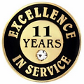 Excellence In Service Pin - 11 years